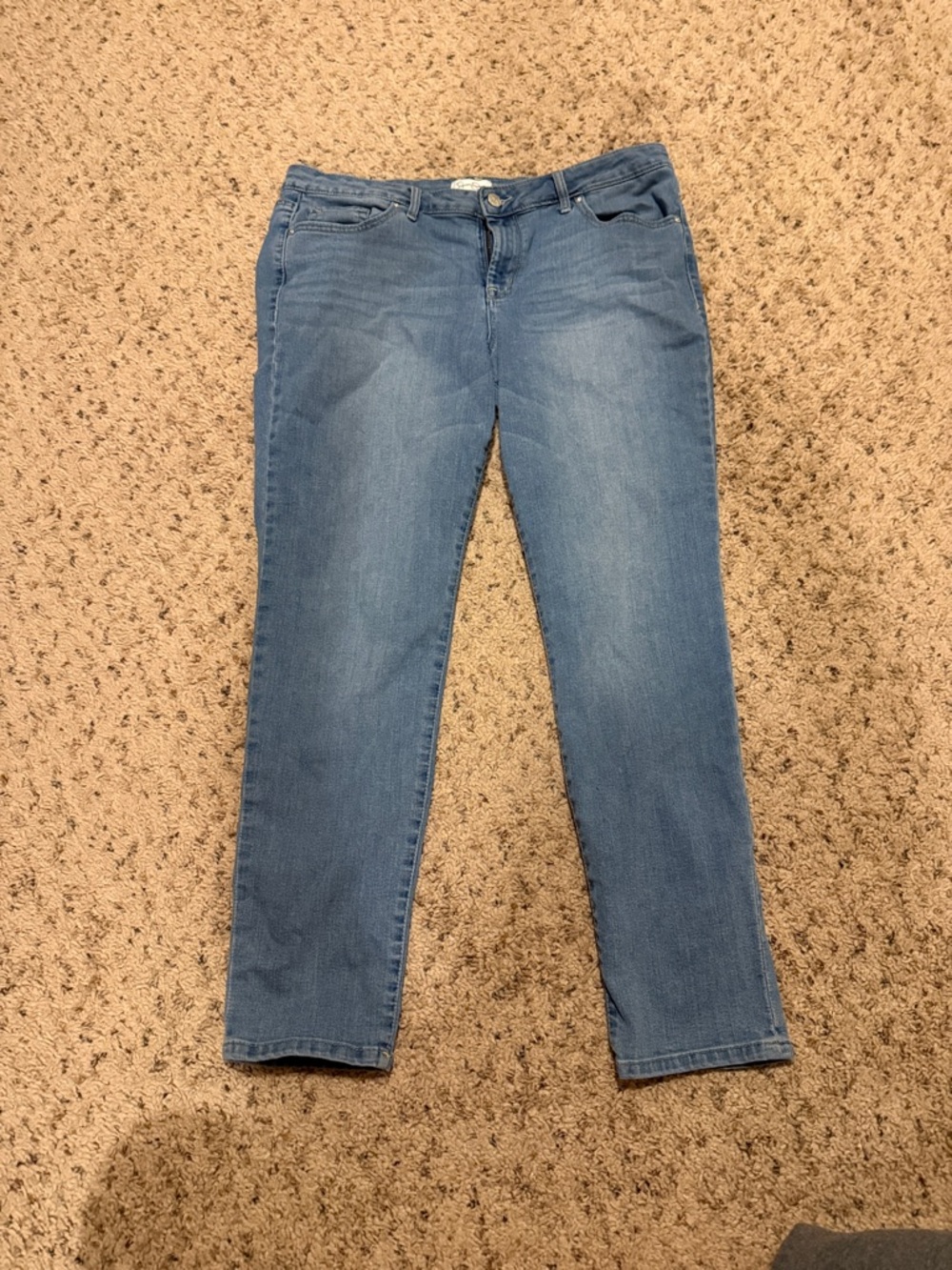 Jessica Simpson Mid Blue Cropped Slim Jeans